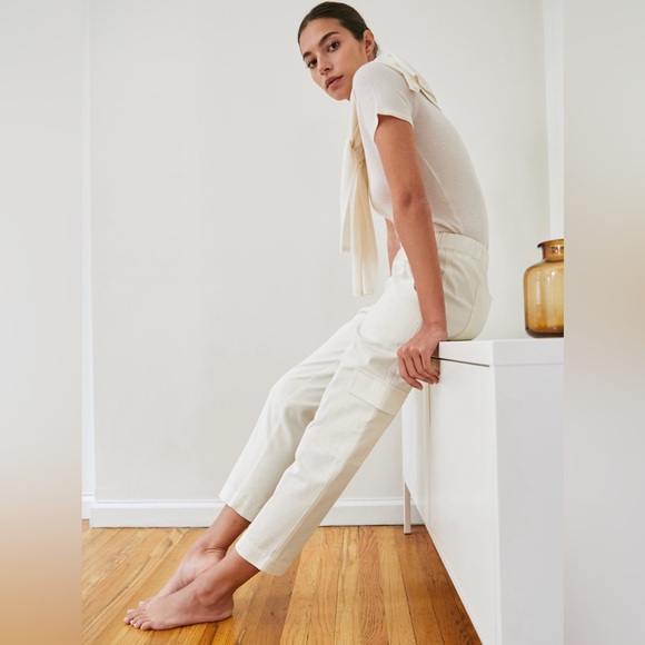 Aritzia babaton Titan Linen Cargo Pant - Picture 2 of 13